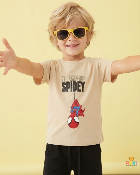 Erkek Çocuk Spider-man T-shirt Şort Takım